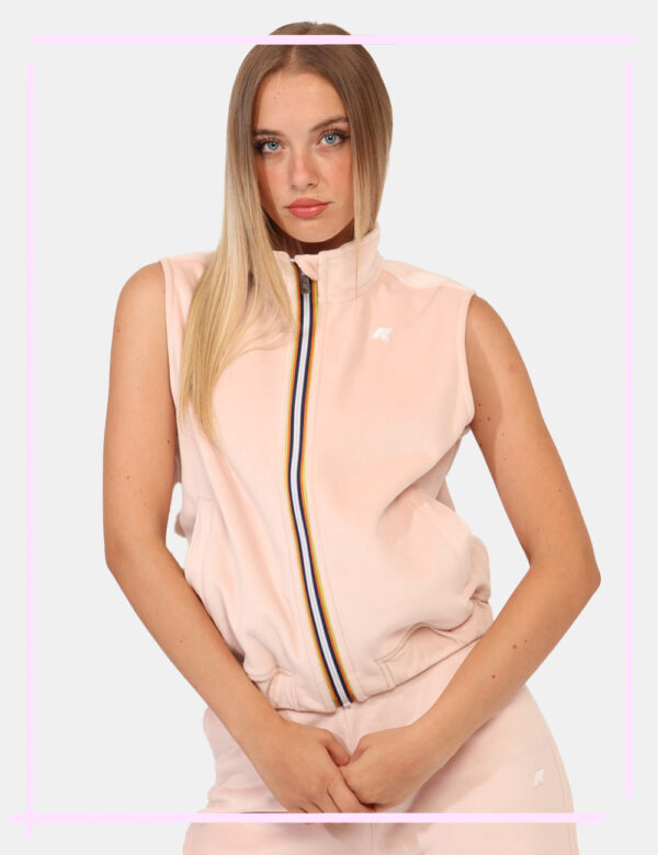 Gilet K-Way Rosa Taglia S - L’articolo appartiene al campionario esclusivo di stagione: pezzo unico.Cod. art. K3132LW PN CAV