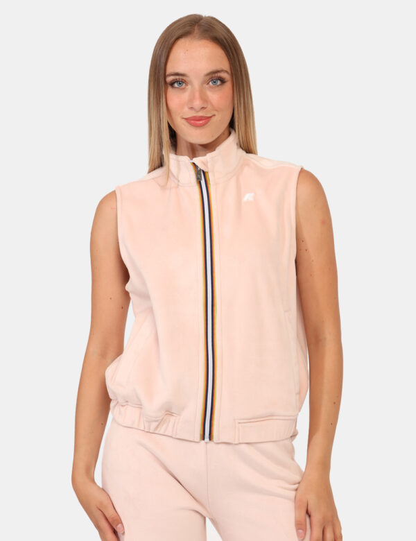 Gilet K-Way Rosa Taglia S - L’articolo appartiene al campionario esclusivo di stagione: pezzo unico.Cod. art. K3132LW PN CAV