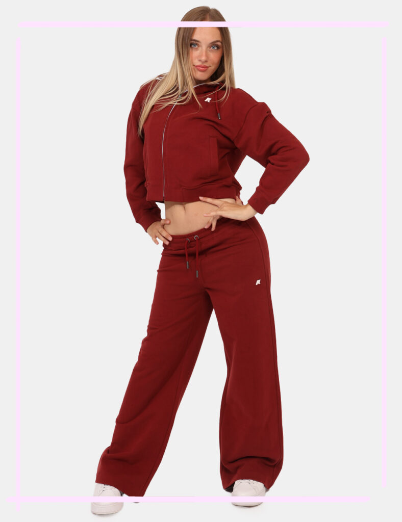 Pantaloni K-Way Bordeaux Taglia S