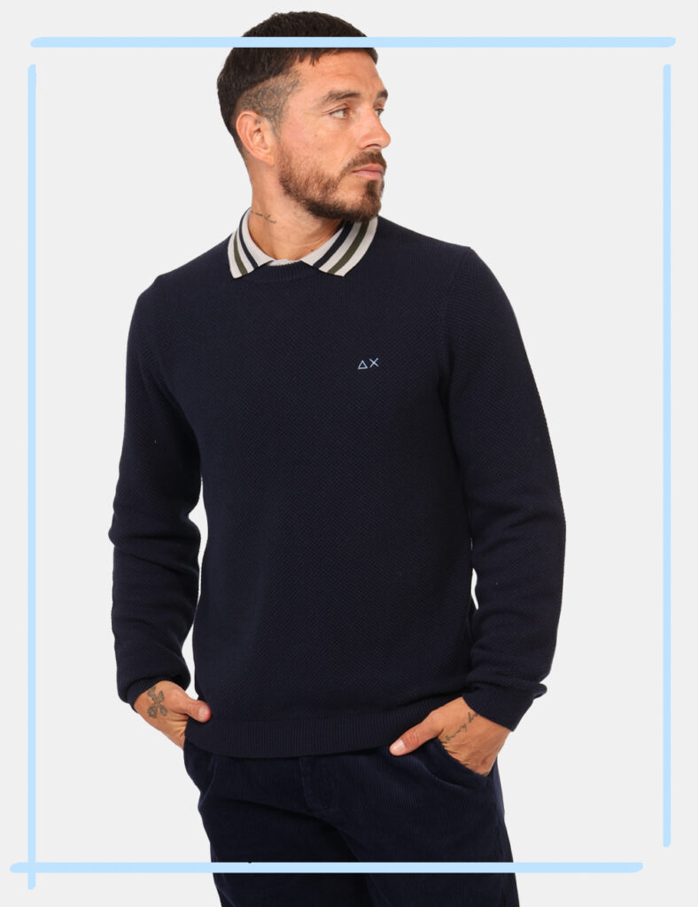 Maglione Sun68 Blu Taglia L