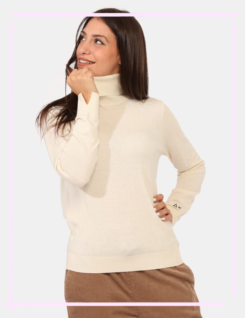 Abbigliamento donna scontato - Maglione Sun68 Bianco Taglia S