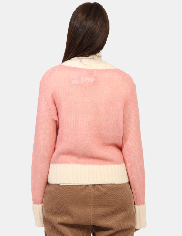 Maglione Sun68 Rosa Taglia S - L’articolo appartiene al campionario esclusivo di stagione: pezzo unico.Cod. art. K45219 SU C