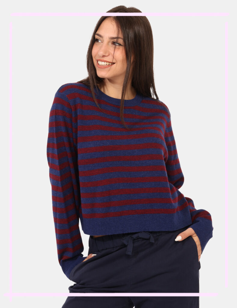 Abbigliamento donna scontato - Maglione Sun68 Blu Taglie S