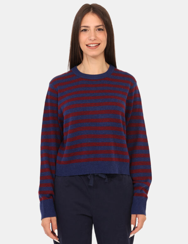 Maglione Sun68 Blu Taglie S - L’articolo appartiene al campionario esclusivo di stagione: pezzo unico.Cod. art. K45258 SU CA