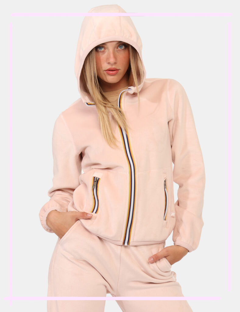 Felpa K-Way Rosa Taglia S