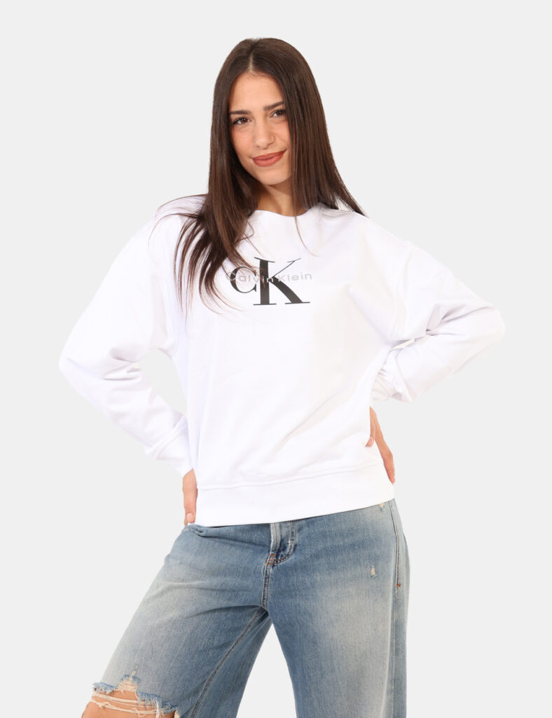 Felpa Calvin Klein Bianco