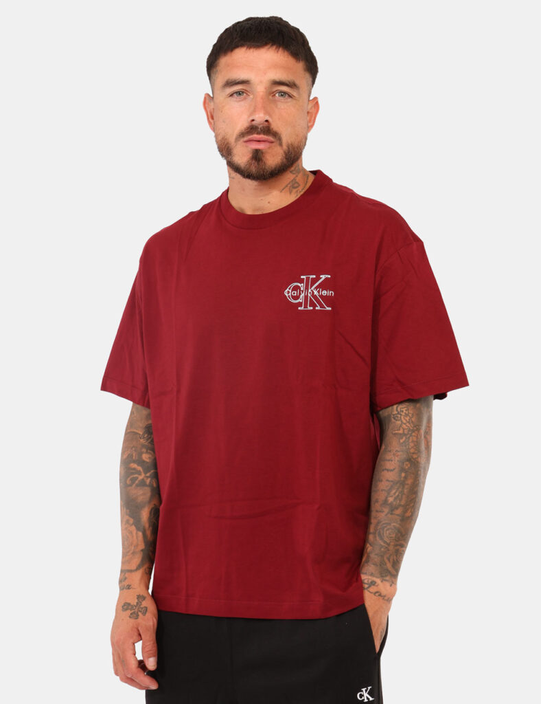 T-shirt Calvin Klein Bordeaux