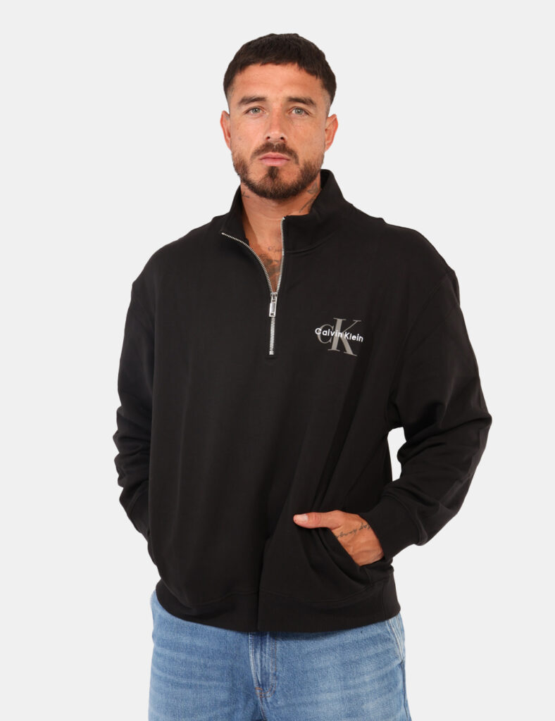 Outlet felpa uomo scontata - Felpa Calvin Klein Nero