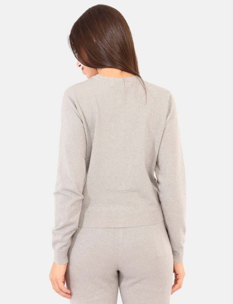 Abbigliamento donna scontato - Maglione Yes Zee Argento