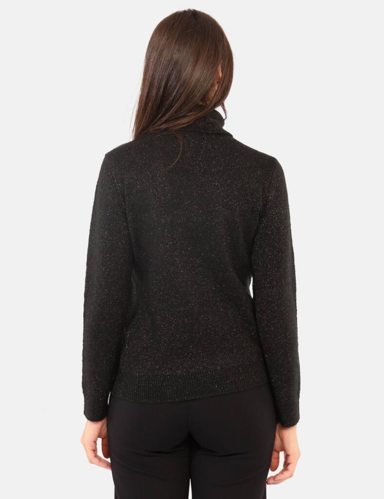 Abbigliamento donna scontato - Maglione Yes Zee Nero