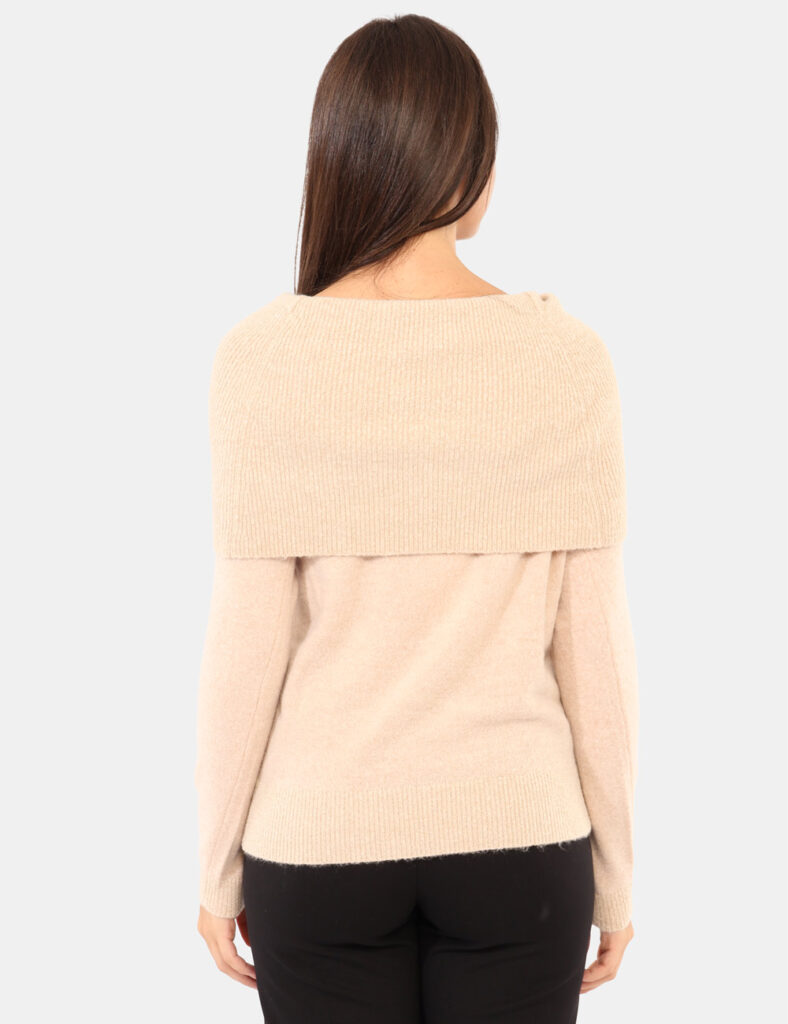 Abbigliamento donna scontato - Maglione Yes Zee Beige
