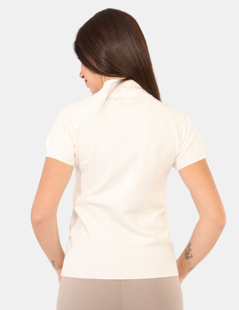 Abbigliamento donna scontato - Maglia Yes Zee Bianco
