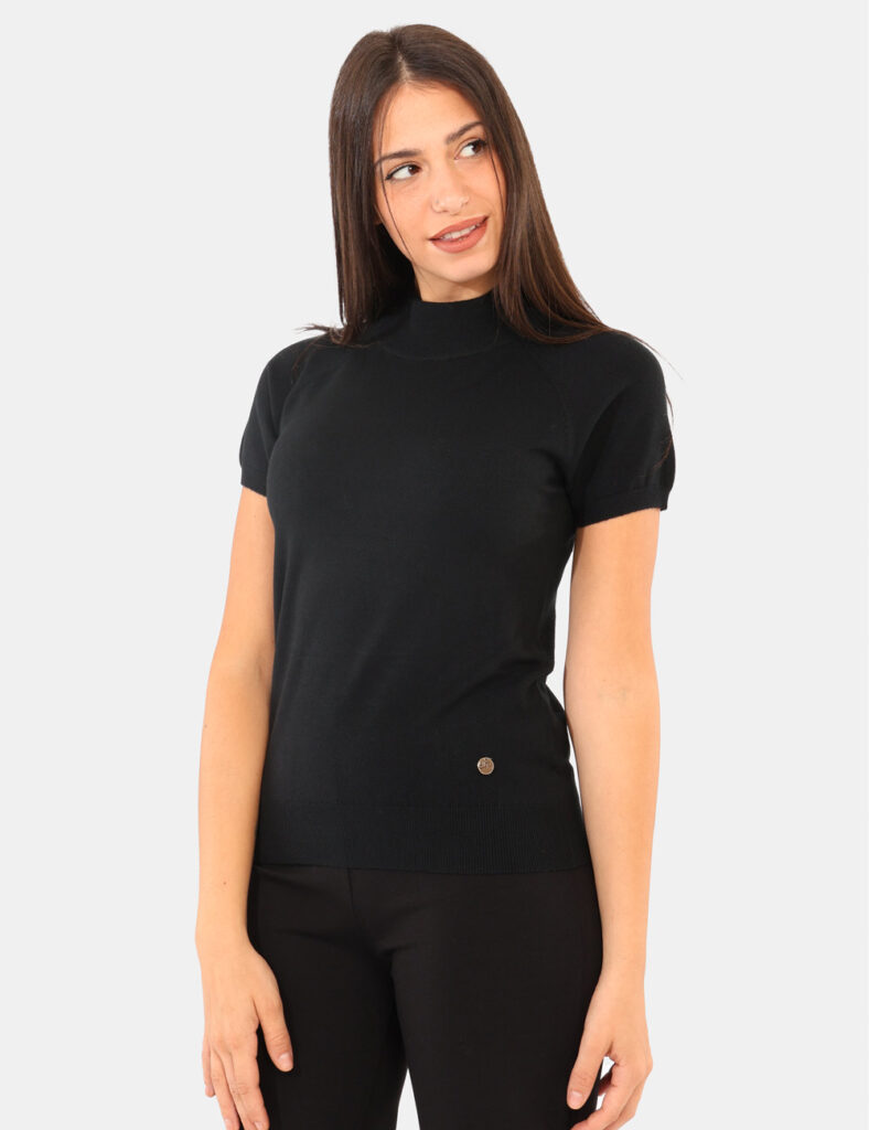 Abbigliamento donna scontato - Maglia Yes Zee Nero
