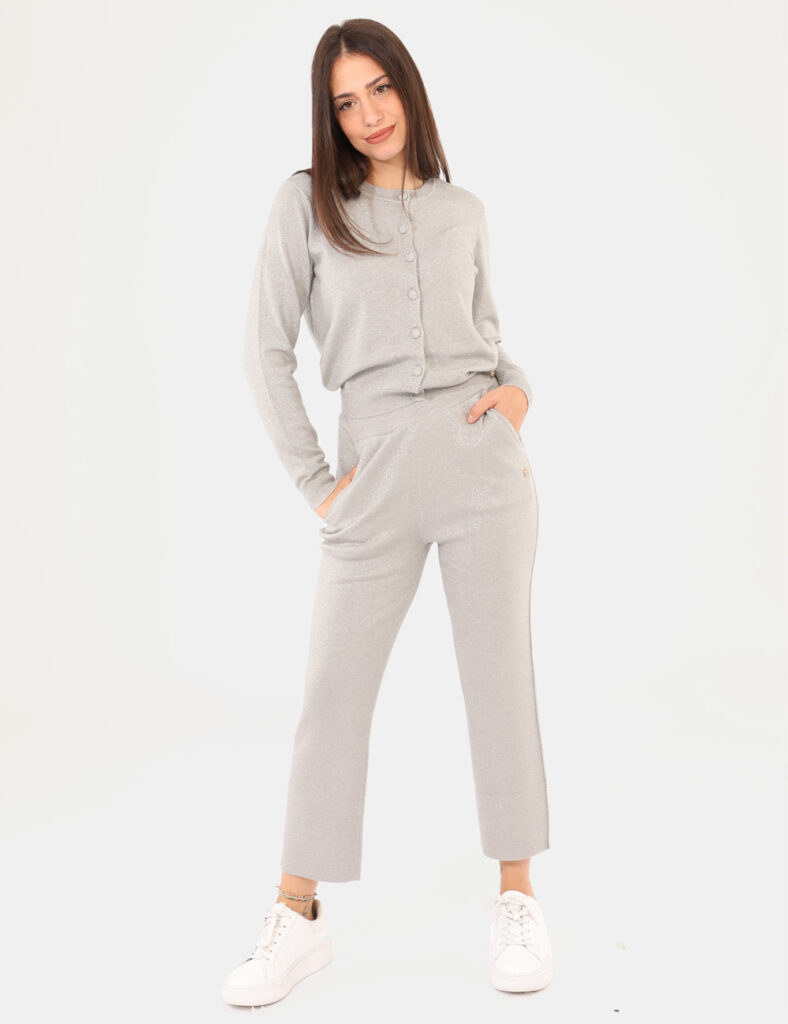 Abbigliamento donna scontato - Pantaloni Yes Zee Argento