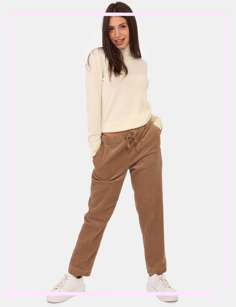 Abbigliamento donna scontato - Pantalone Sun68 Marrone Taglia S