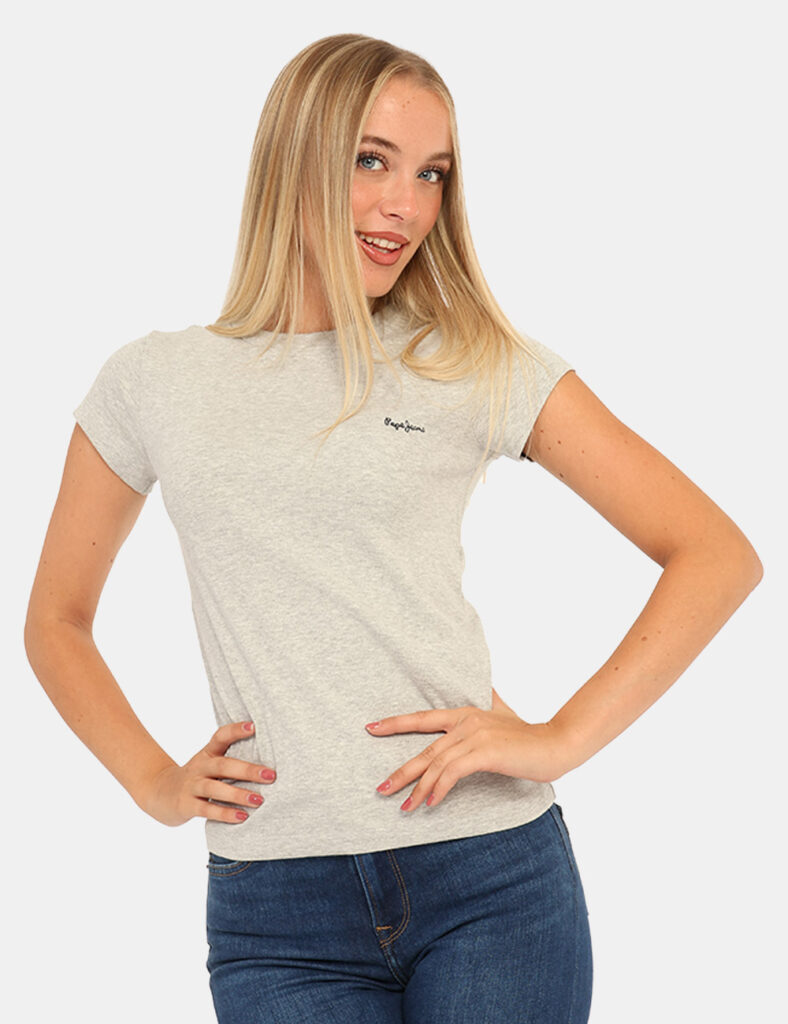Abbigliamento donna scontato - T-shirt Pepe Jeans Grigio