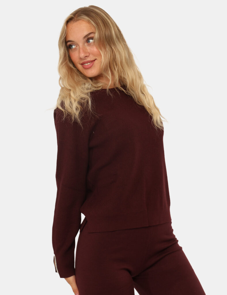 Abbigliamento donna scontato - Maglione Rue De Clerie Bordeaux
