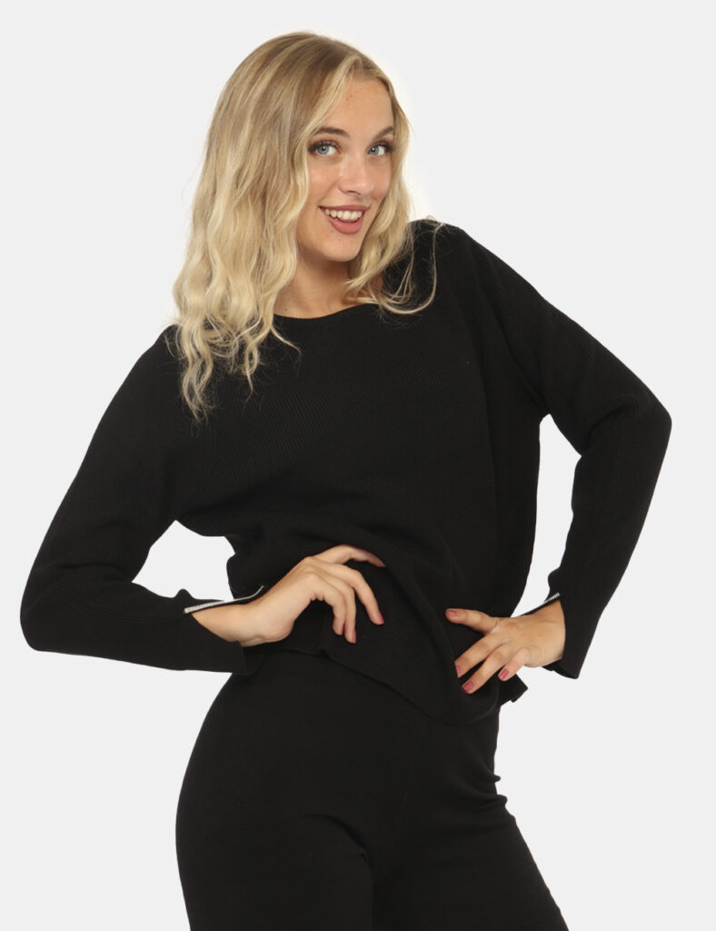 Abbigliamento donna scontato - Maglione Rue De Clerie Nero