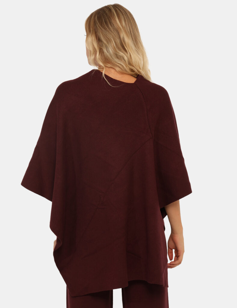 Abbigliamento donna scontato - Poncho Rue De Clerie Bordeaux