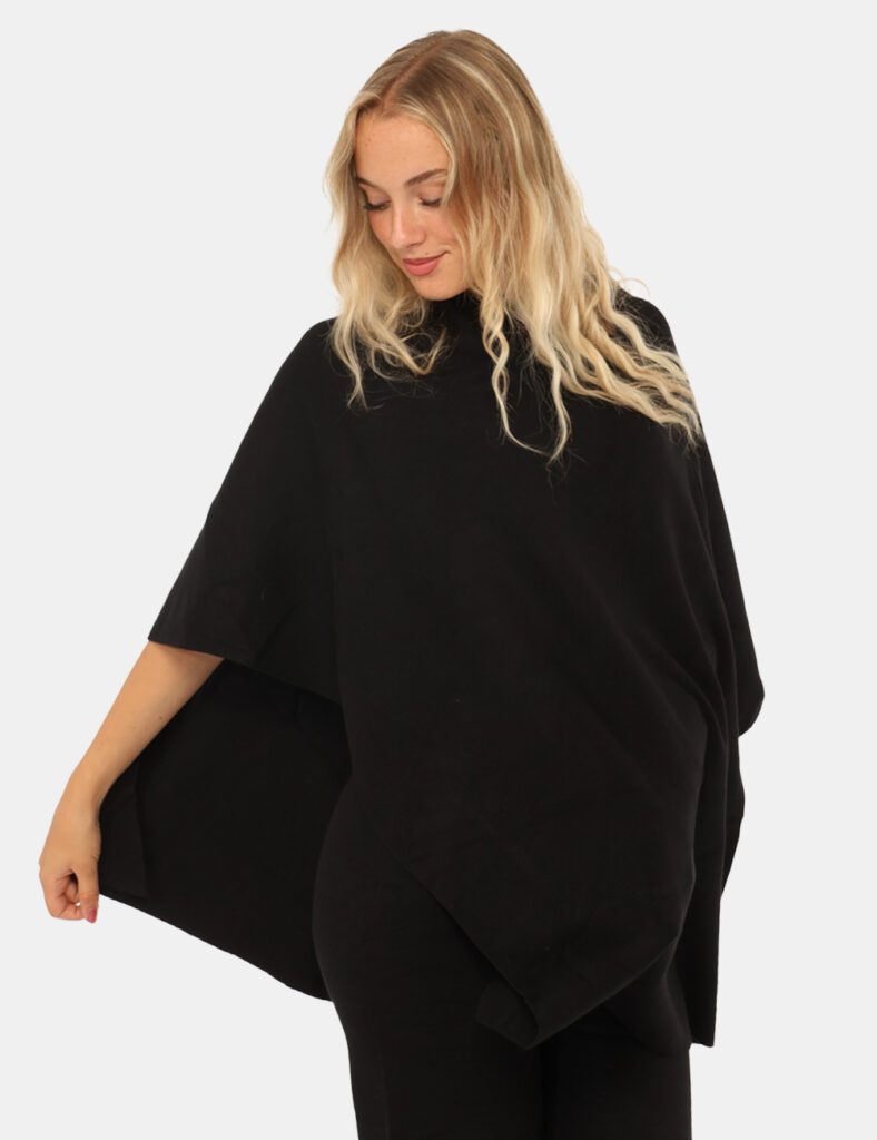 Abbigliamento donna scontato - Poncho Rue De Clerie Nero