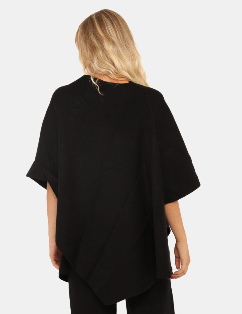Abbigliamento donna scontato - Poncho Rue De Clerie Nero