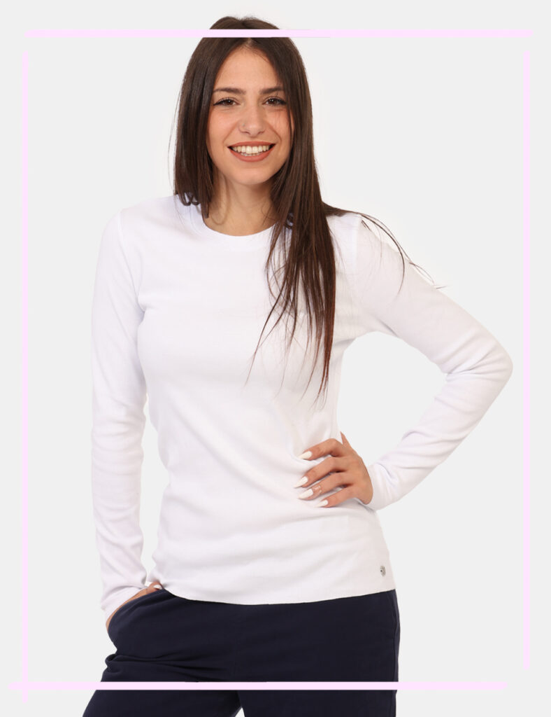 Abbigliamento donna scontato - T-shirt Sun68 Bianco Taglia S