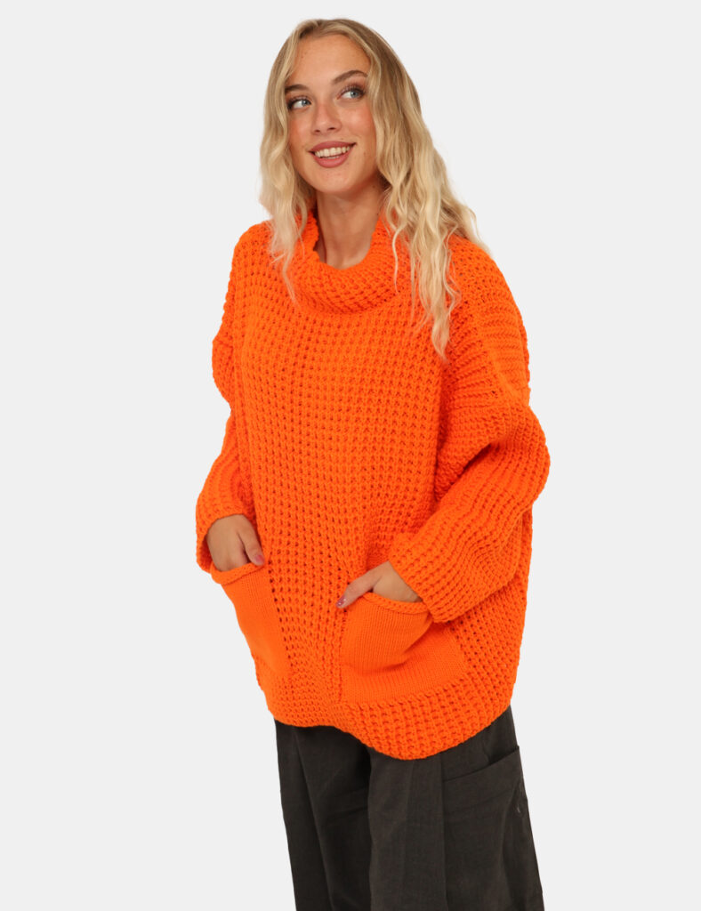 Maglione Via Delle Rose Arancione