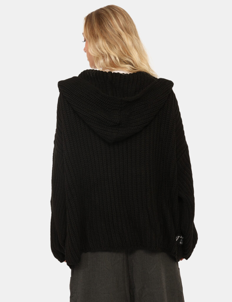Cardigan Via Delle Rose Nero