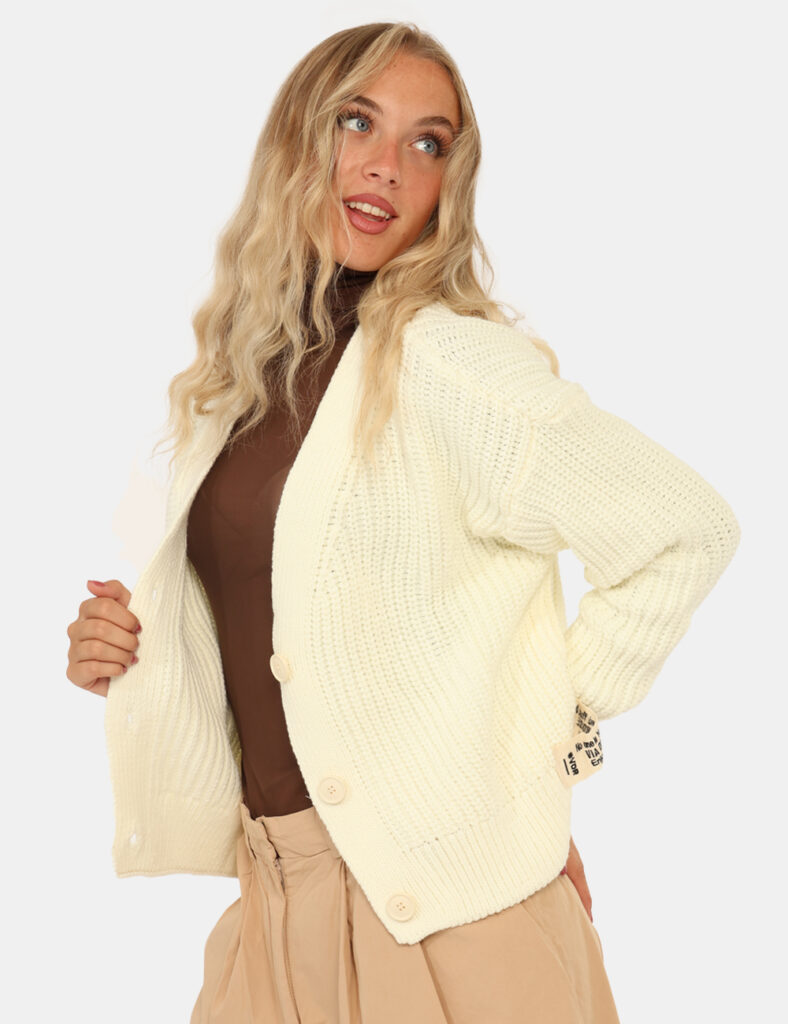 Cardigan Via Delle Rose Bianco