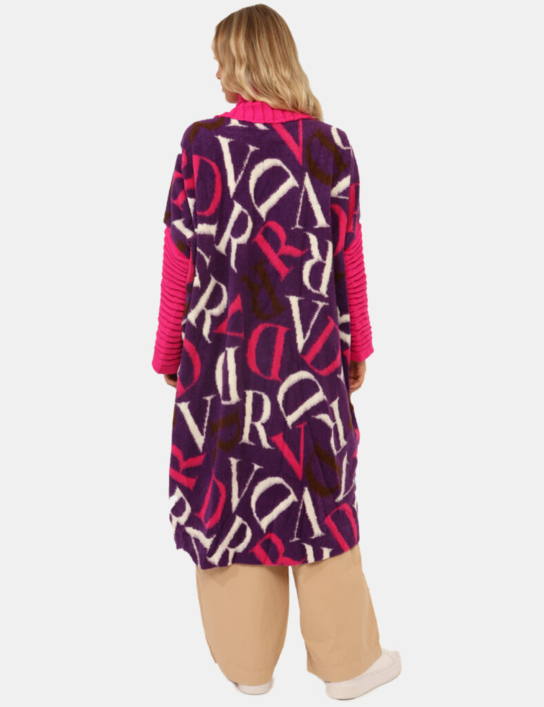 Cardigan Via Delle Rose Fucsia