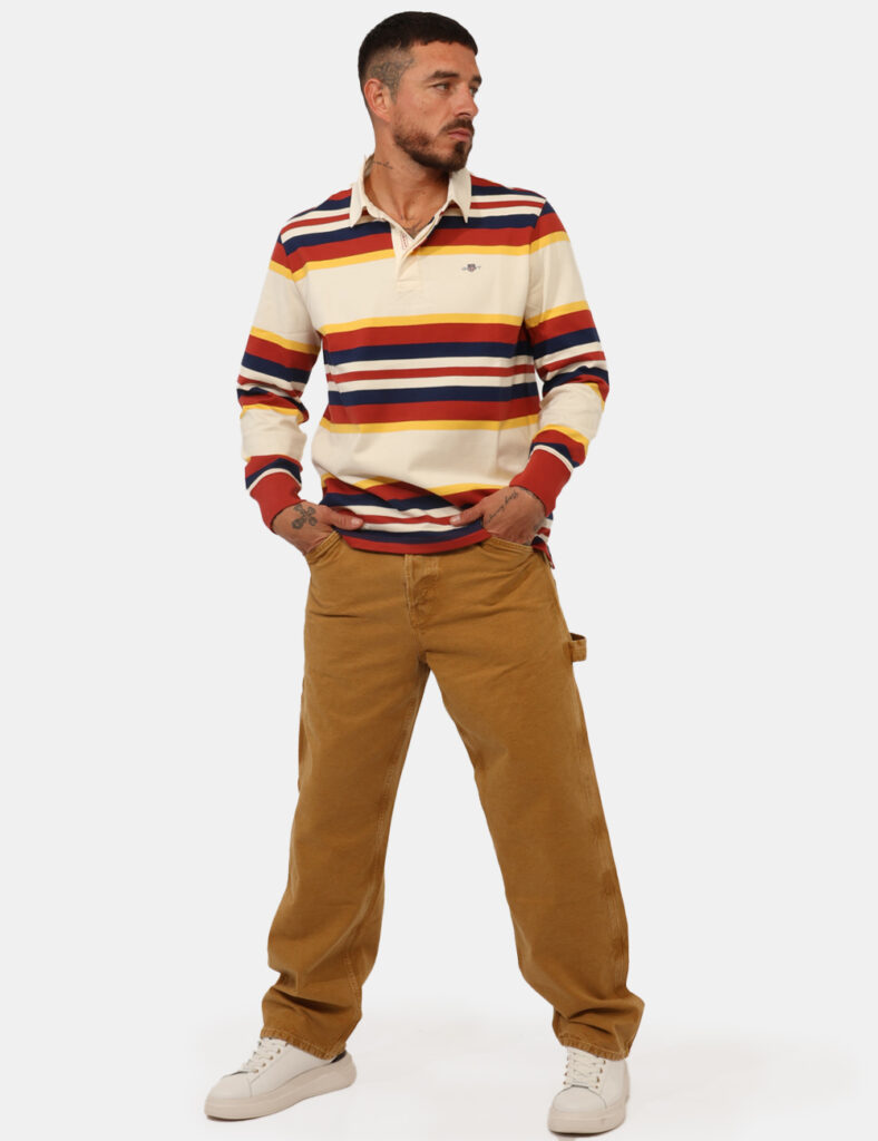 Pantaloni Gant da uomo scontati  - Pantaloni Gant Beige Taglia 33