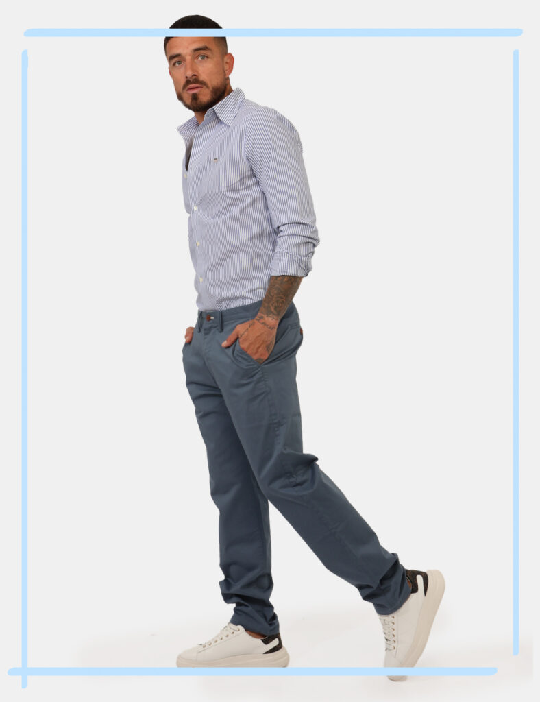 Pantaloni Gant da uomo scontati  - Pantalone Gant Azzurro Taglia 32