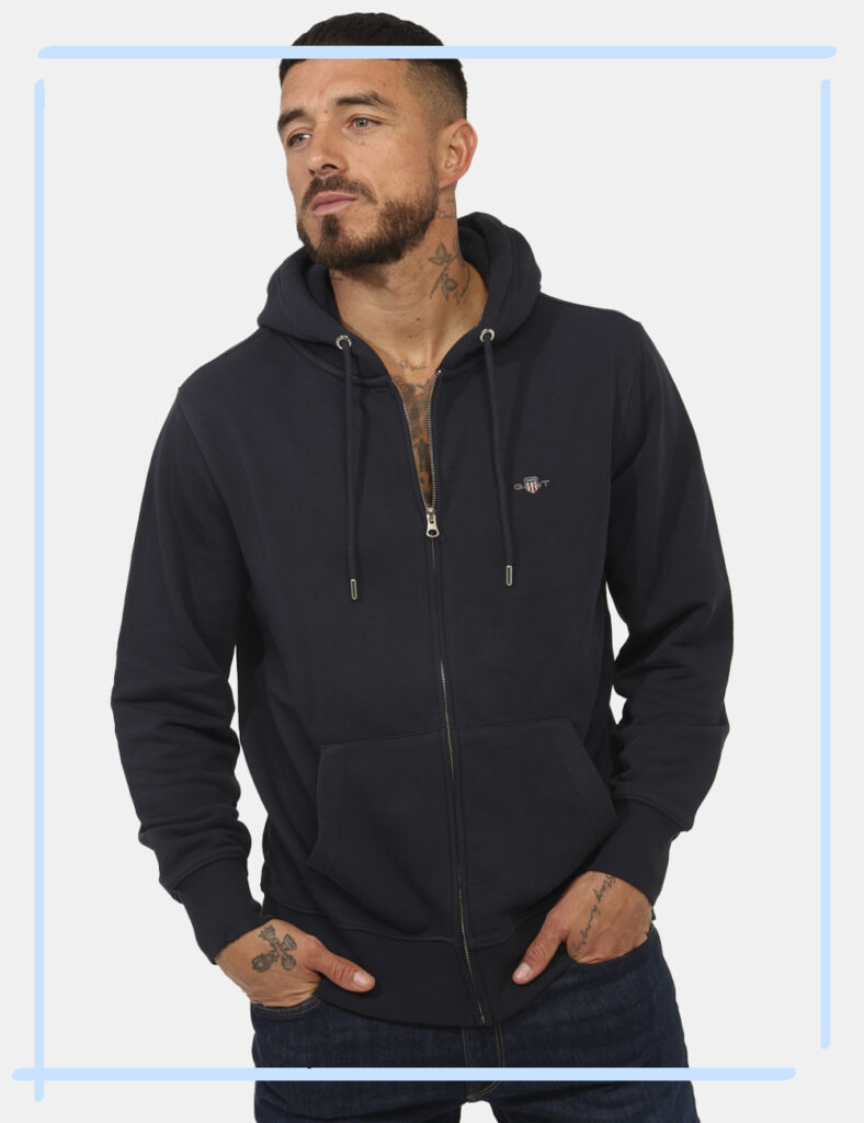 Felpa Gant Blu Taglia L