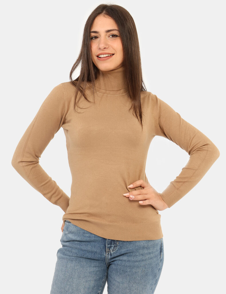 Maglia scontata - Dolcevita Rue De Clerie Marrone