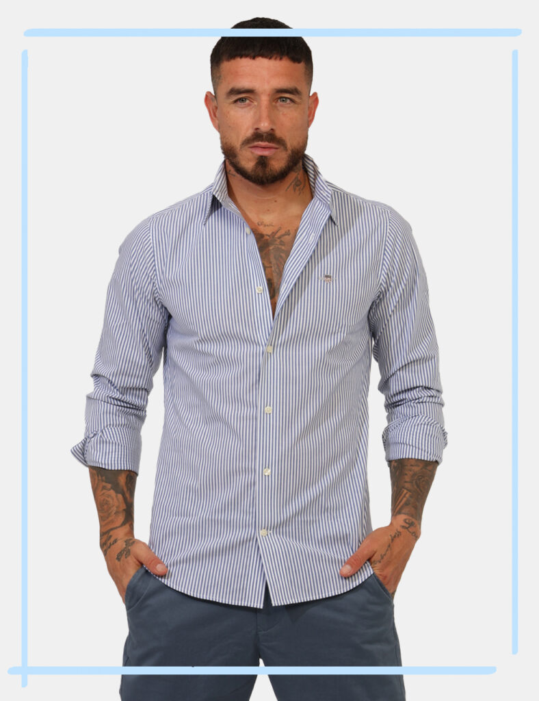 Camicia Gant Azzurro Taglia L