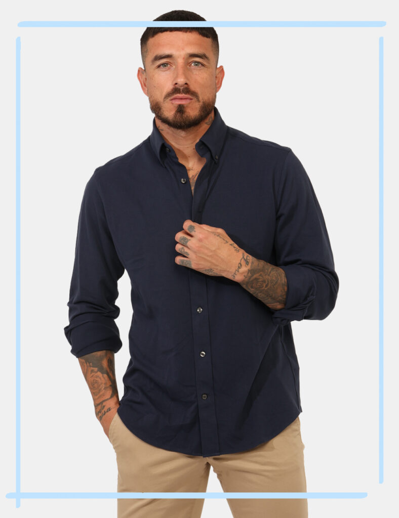 Polo Gant Blu Taglia L