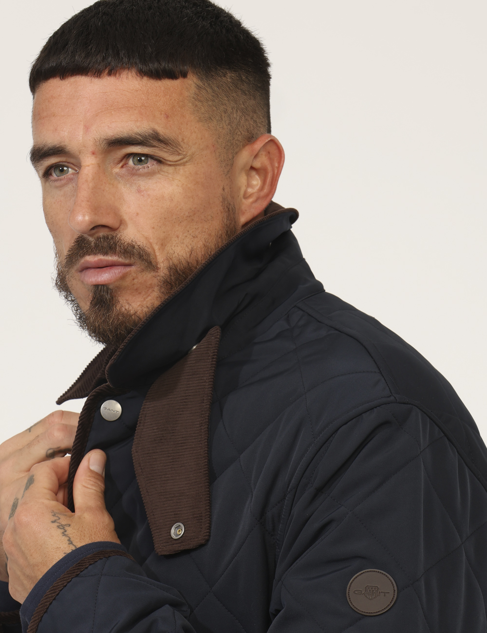 7006545-L-CA_BLU_AI25_3 Giacca Gant Blu Taglia L - L’articolo appartiene al campionario esclusivo di stagione: pezzo unico.Cod. art. 7006545 L CAVi