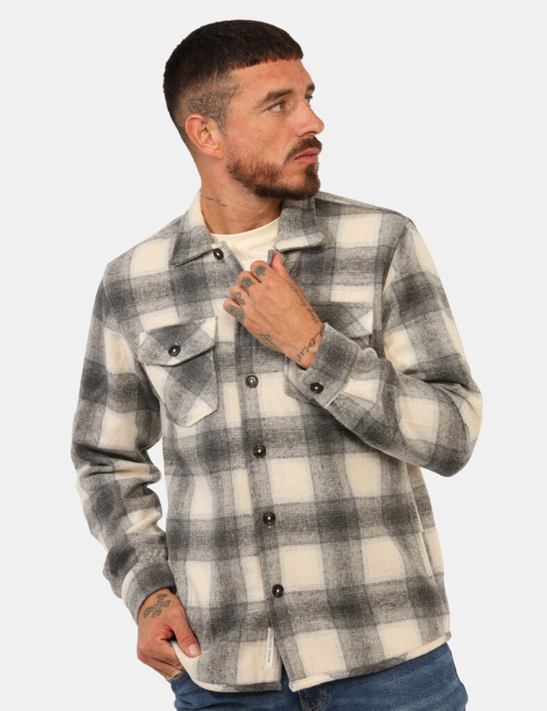 Outlet camicia da uomo scontata - Camicia Yes Zee Grigio