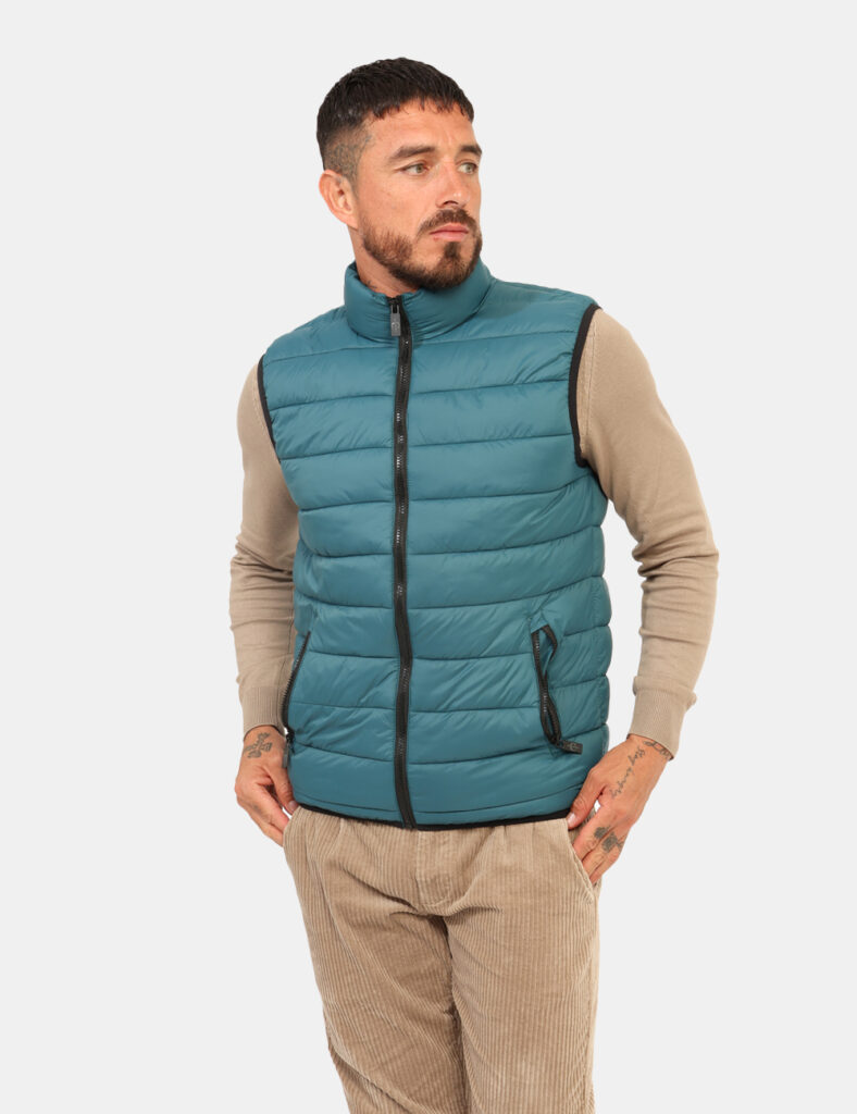 Piumino smanicato Concept83 Verde