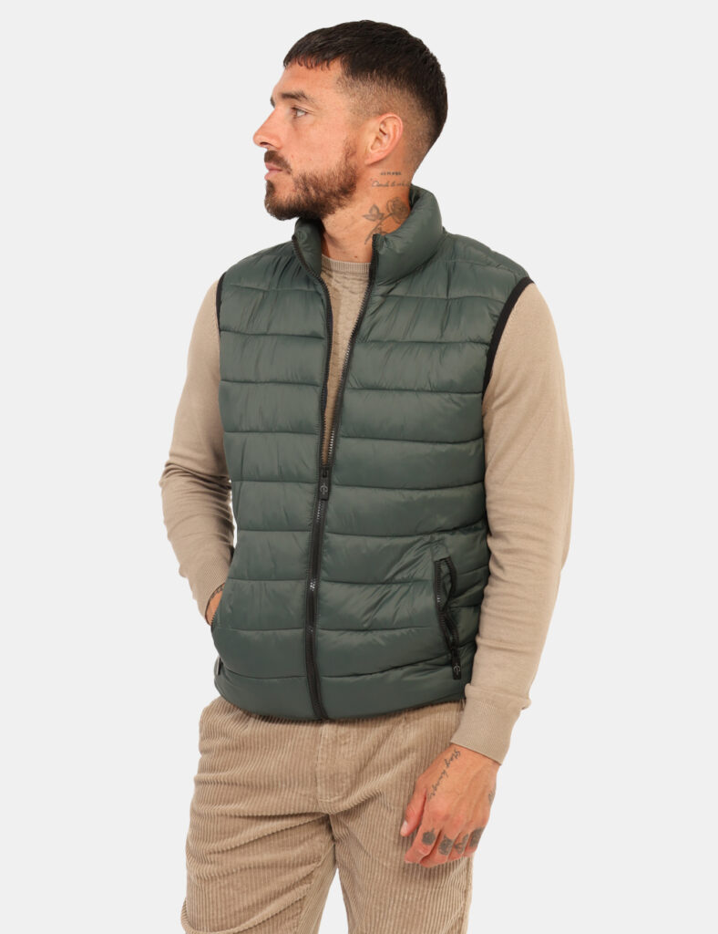 Piumino smanicato Concept83 Verde