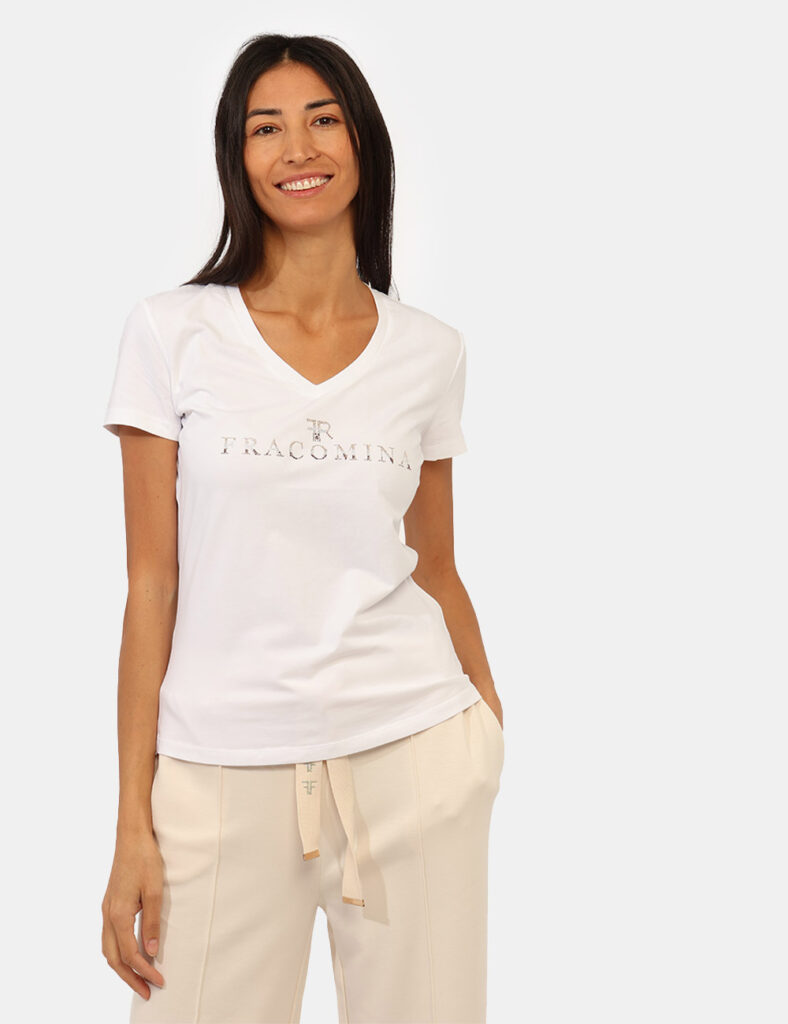 Abbigliamento donna scontato - T-shirt Fracomina Bianco