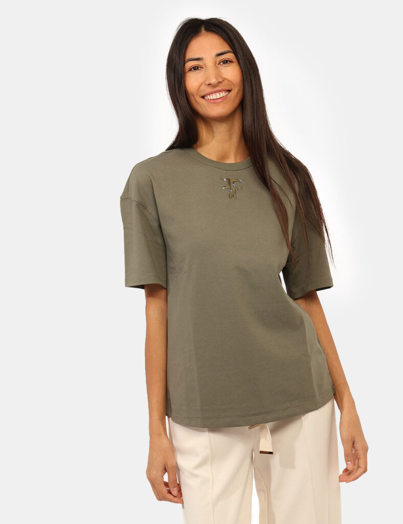 Abbigliamento donna scontato - T-shirt Fracomina Verde