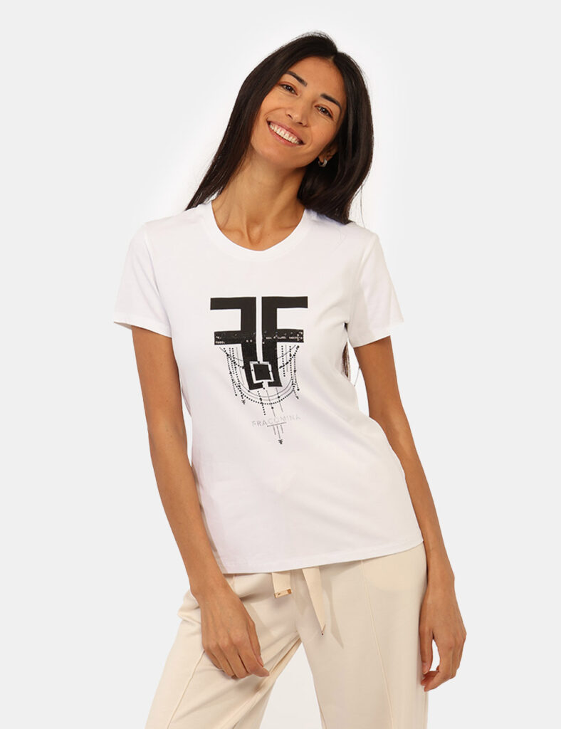 Abbigliamento donna scontato - T-shirt Fracomina Bianco