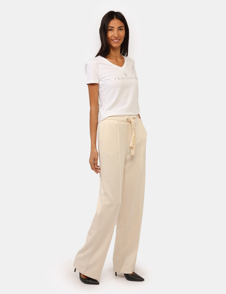Abbigliamento donna scontato - Pantaloni Fracomina Panna