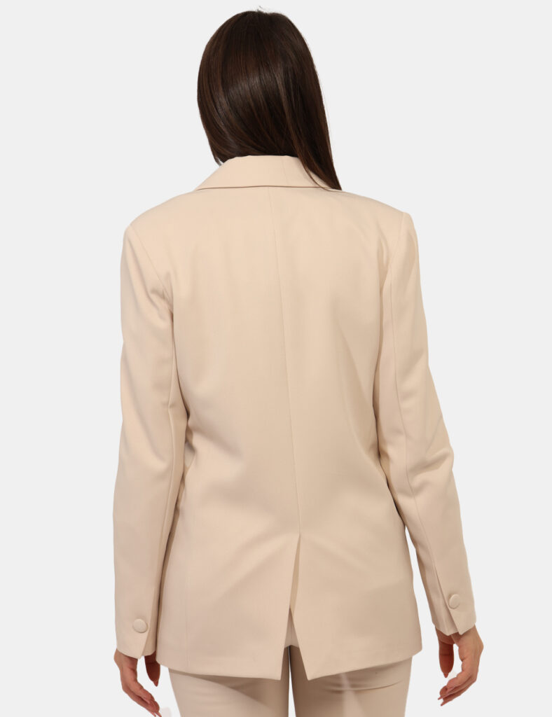 Abbigliamento donna scontato - Blazer Materica Panna