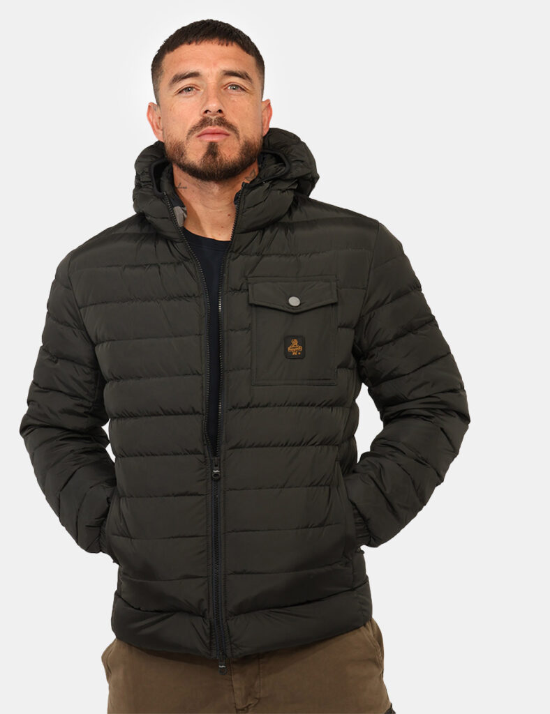 Outlet piumino uomo scontato - Piumino Refrigiwear Nero