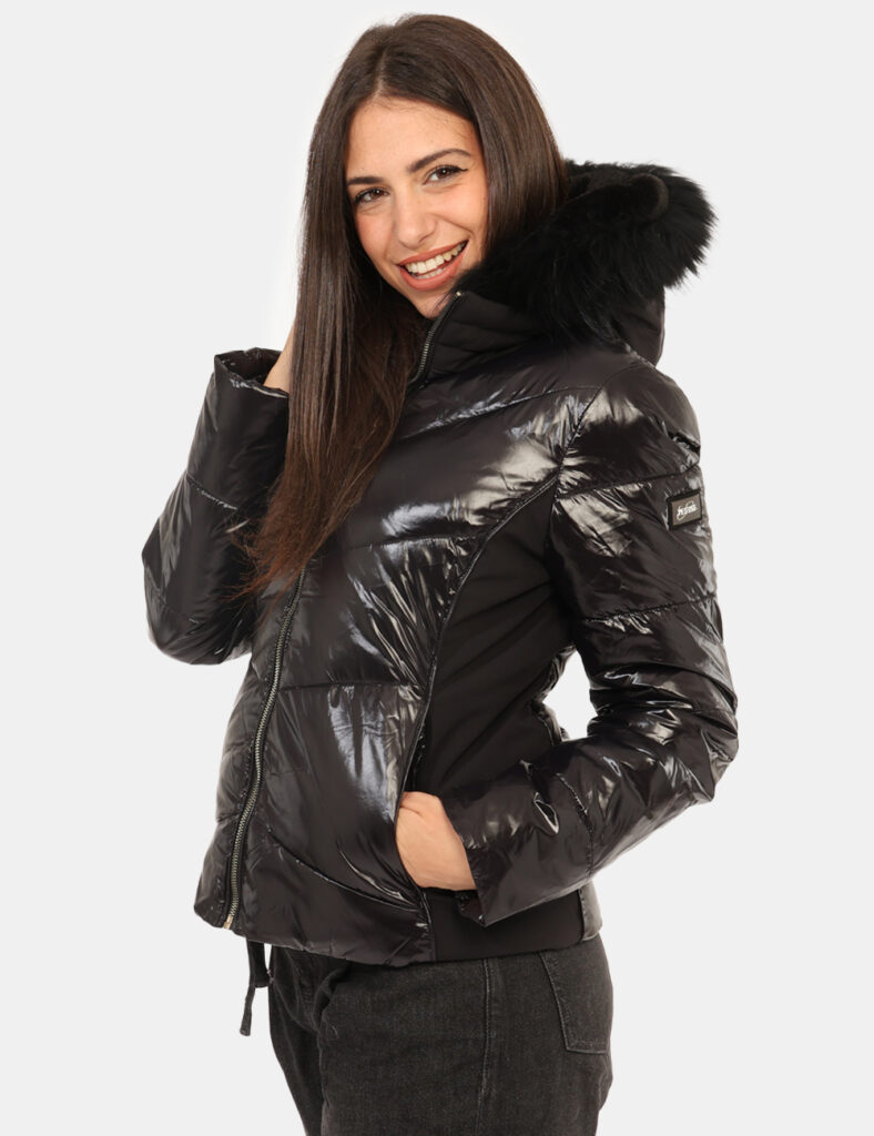 Abbigliamento donna scontato - Piumino Yes Zee Nero