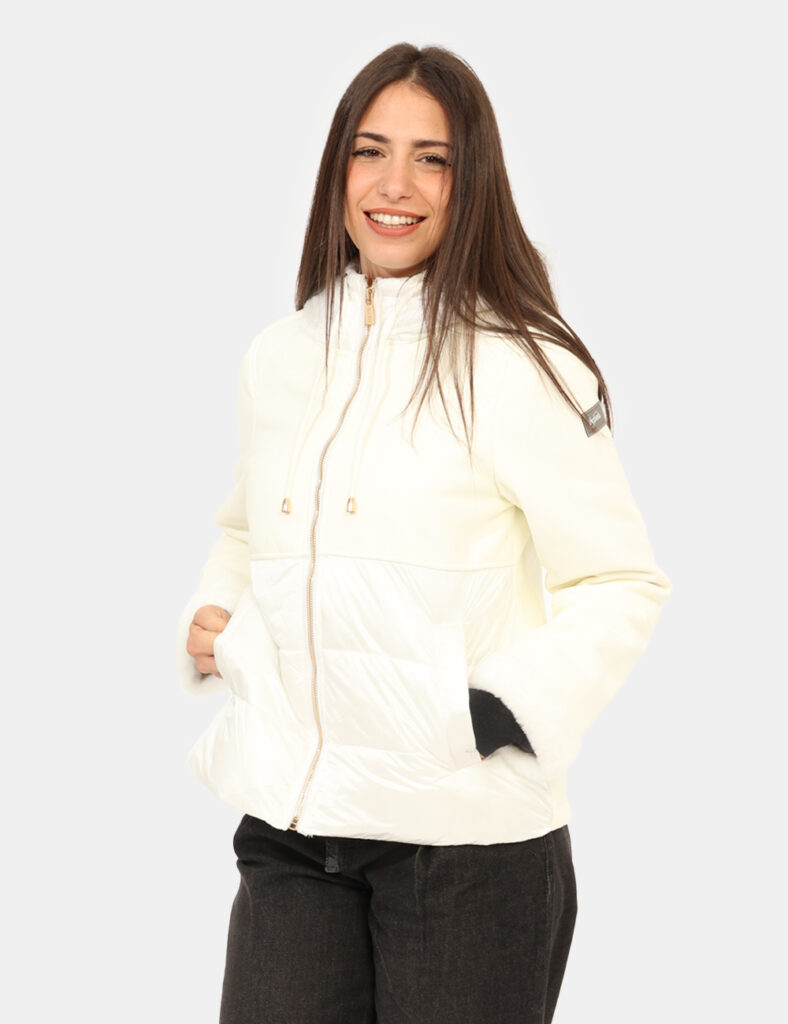 Abbigliamento donna scontato - Piumino Yes Zee Bianco