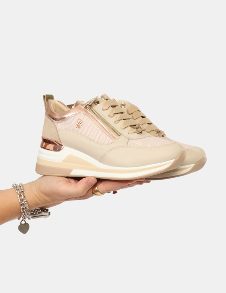 Scarpe da Donna scontate - Sneakers Keys Beige