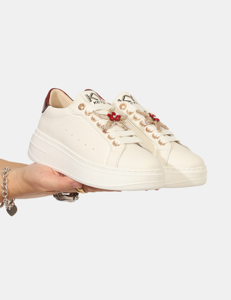 Scarpe da Donna scontate - Sneakers Keys Bianco